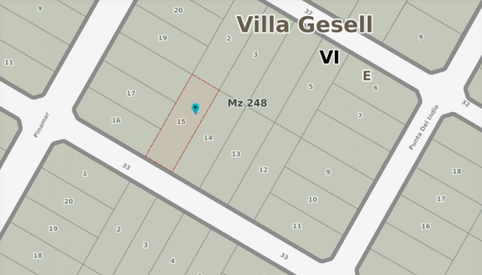 Lote en Venta en Mar Azul